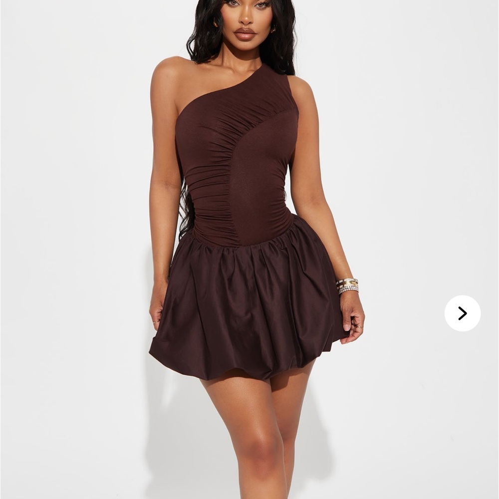 Fashion Nova Elegant Chocolate Dress
